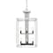 Z-Lite Quadra 8 Light Chandelier, Brushed Nickel + Black 456-8BN-BK - alternate 4
